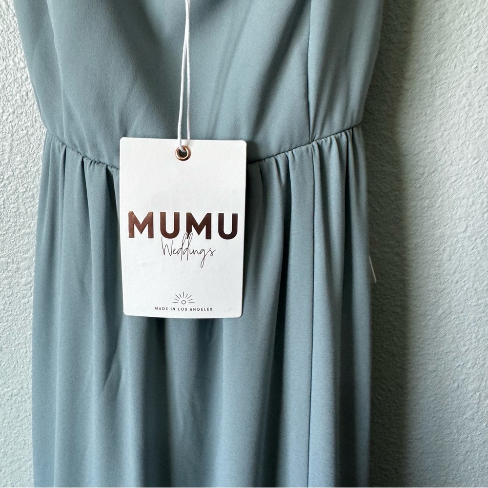 Show Me Your Mumu Small Silver Sage June Maxi, Prom, Bridesmaid, Maternity New - Picture 15 of 16